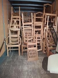 Sedie in legno massello