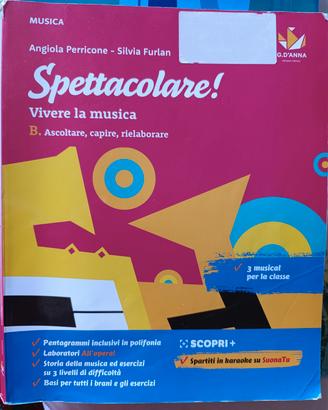 libro di musica per la scuola media