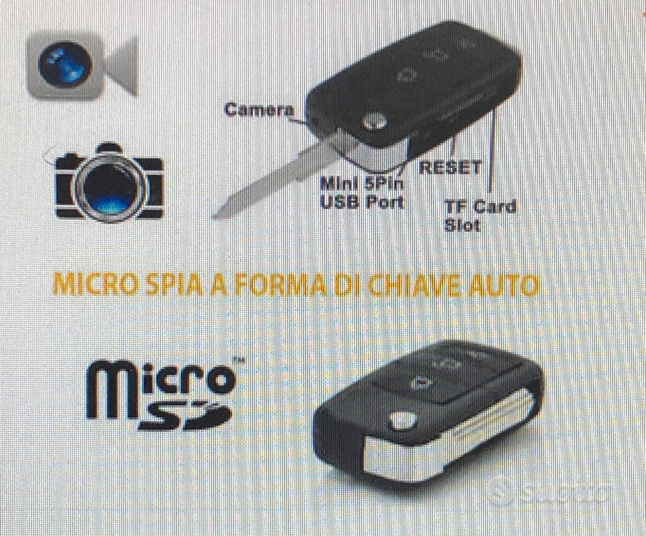 Portachiavi auto telecamera spia - HD mini DV micro telecamera