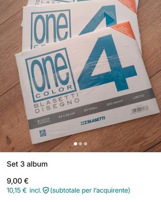 set 3 album da disegno