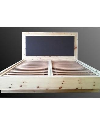 Letto in cirmolo per materasso 200x140