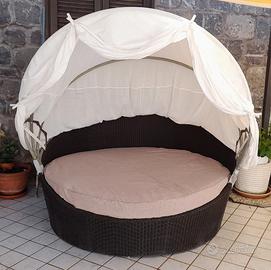 Divano tondo da giardino 