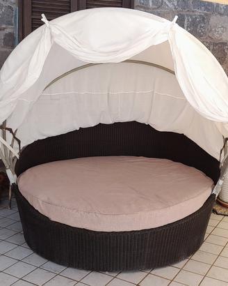 Divano tondo da giardino 
