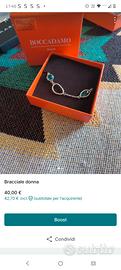 bracciale nuovo con cristalli di acquamarina 