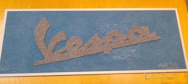 Quadro Vespa , creato con la Sabbia.