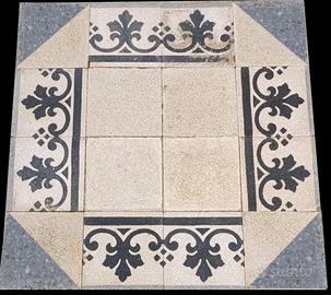 Inserti, rosoni in graniglie d'epoca, mattoni '30