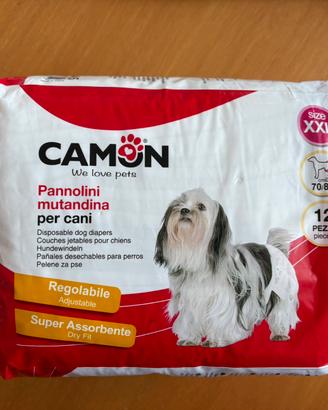 12 pannolini-mutandina Camon tgXXL cani femmina
