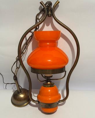 Lampada Space Age arancione vintage anni ’70