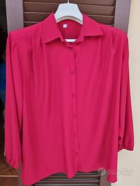 Camicia rosa a maniche lunghe
