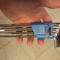 9 chiavi maschio esagonali A3107/93 ABC Tools