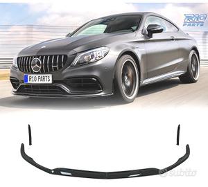 SPOILER LIP MERCEDES W205 C205 15-21 LOOK C63 NERO