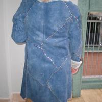 Montone rasato azzurro