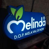 insegna negozio  tabella luminosa melinda hobby