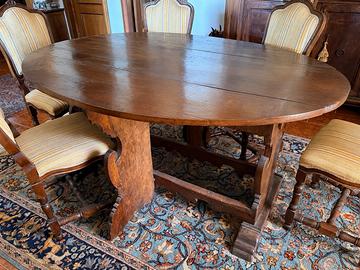 Tavolo massello rovere fine 700