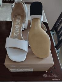 Sandalo pelle bianco