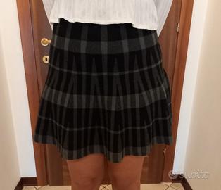 Mini gonna invernale elasticizzata