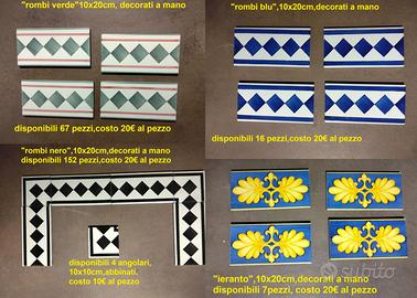 F.De Maio, piastrelle decorate artigianalmente