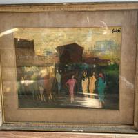 Quadro olio su tela Virgilio Guidi 50x60 cm