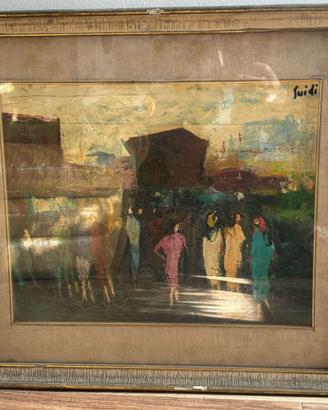 Quadro olio su tela Virgilio Guidi 50x60 cm