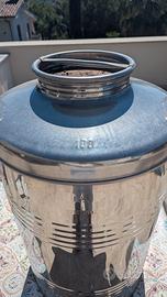Contenitore olio acciaio inox 100 litri 