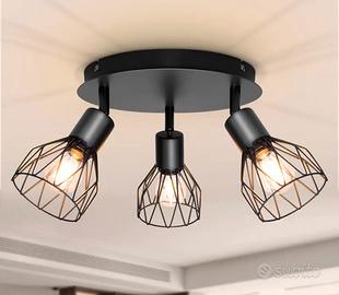 Faretto da soffitto a LED E14 orientabile a 350°,