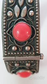 Antico Bracciale rigido con pietre inizio '900