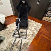 Struttura con sedile auto da corsa  per playsta
