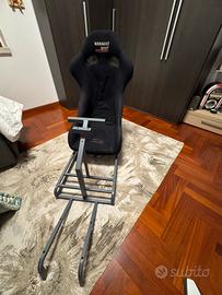 Struttura con sedile auto da corsa  per playsta