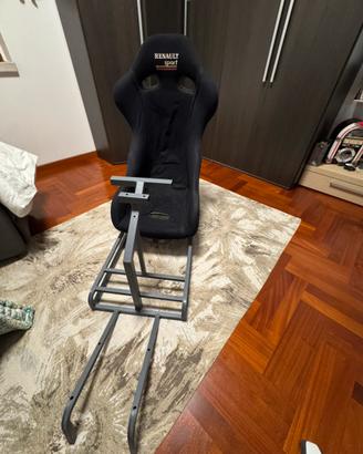 Struttura con sedile auto da corsa  per playsta