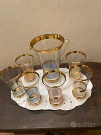 Set 6 bicchieri long drink + caraffa