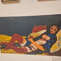 Quadro - donna sdraiata