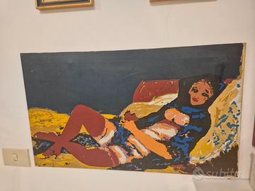 Quadro - donna sdraiata
