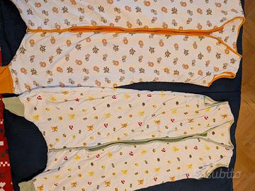 2 sacchi nanna con piedini  ( 2/3 anni e 3/4 anni)