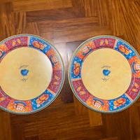 Set di 2  vassoi rotondi  per torte di compleanno