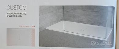 Piatto doccia acrilico 80x140