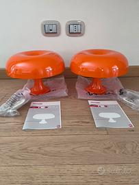2 lampade nessino arancio Artemide NUOVE