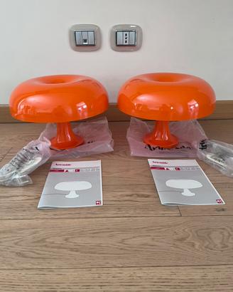 2 lampade nessino arancio Artemide NUOVE