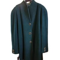 Cappotto donna 3/4 verde petrolio lana
