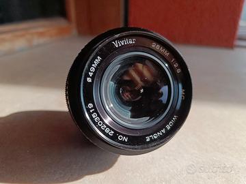Vivitar 28 mm 2.8 attacco Minolta