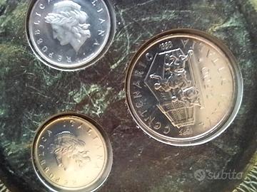 BANCA D'ITALIA 100 200 500 LIRE 1993 CENTENARIO DE