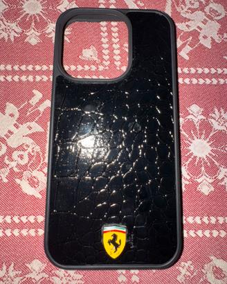 Cover iPhone 15 Pro Ferrari Effetto Coccodrillo