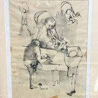 Disegno Originale a China anni 60