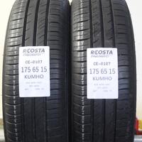 2 PNEUMATICI USATI 175 65 15 84T KUHMO CE-0107