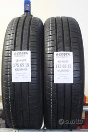2 PNEUMATICI USATI 175 65 15 84T KUHMO CE-0107
