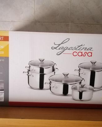BATTERIA PENTOLE SMART LAGOSTINA NUOVA