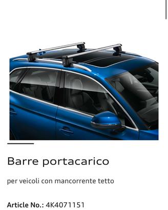 Barre Portacarico Audi originale NUOVO