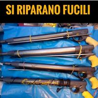 riparo fucili subacquei 
