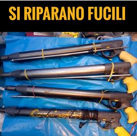 riparo fucili subacquei 