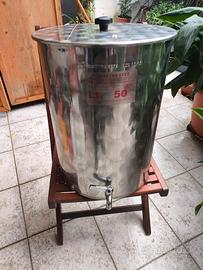 Contenitore acciaio inox 50 litri per alimenti