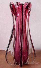 Vaso in vetro di Murano.